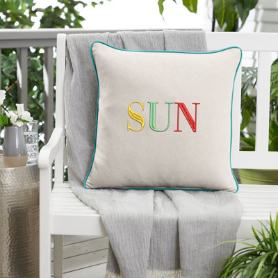  Housse de coussin d'extérieur carré Sun