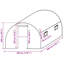 Vidaxl Greenhouse Replacement Cover (9 M²) 3X3x2 M Transparent