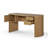 MOON 58,27" Rectangular Writing Desk with 2 Storage Cabinets 