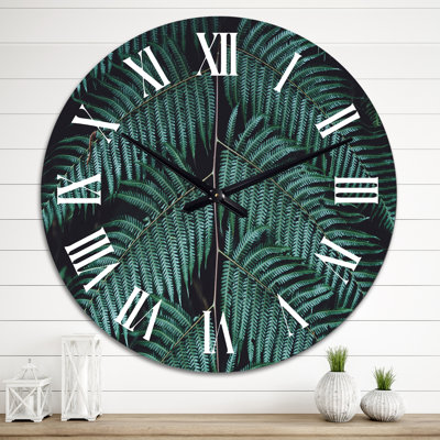 Horloge murale tropicale