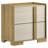 Natural 2-drawer Nightstand Bedside Table