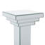Table à piédestal en bois argenté Newcastleton 12 po x 12 po x 36 po