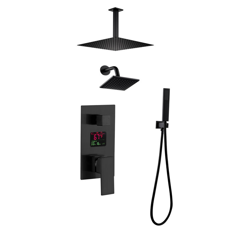 All-In-One Kit with Rough in-Valve, Matte Black