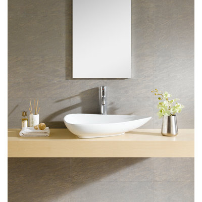 Modern Ceramic Specialty Vessel Bathroom Sink