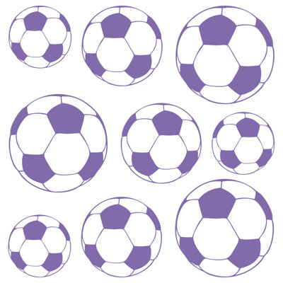 Adhésif décoratif ballons de soccer