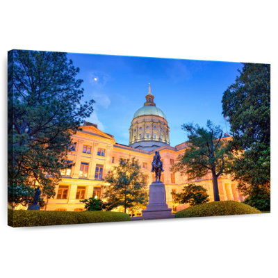 Glowing Georgia State Capitol