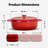 HomeVSS 5.5-Quart Enameled Cast Iron Braiser with Lid & Dual Handles-135271497