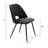Mid-Century Upholstered Dining Chairs Set Of 8 With Metal Legs-1190249292