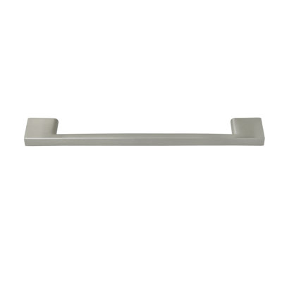 Utopia Alley Brax II Pull Handle - Decorative Cabinet Drop Pull Handles For Cabinets And Drawers - Vintage Cabinet Hardware With Hand Finished Brushed Nickel - Metal Drawer Pull Handle, 6.3" Center To Center (Set Of 25)