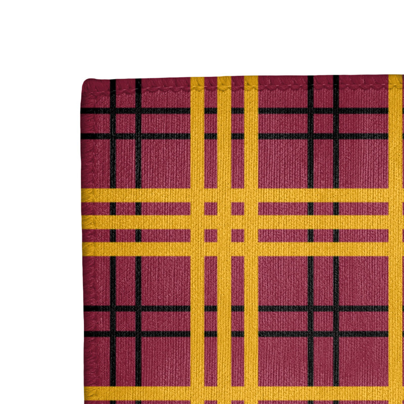 Tapis rouge à carreaux, Rectangle 4 pi x 6 pi