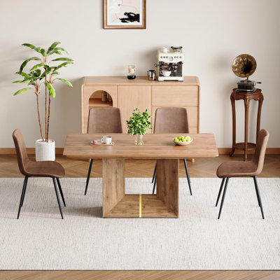 63" Rectangular Dining Table Set