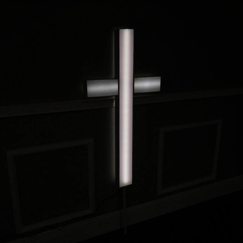 Métal et acrylique de qualité supérieure, croix lumineuse à DEL, enseigne d'églises chrétiennes