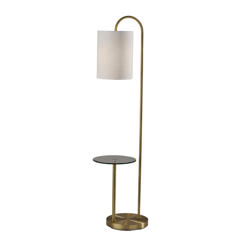 Lampe sur pied Amira, Laiton antique