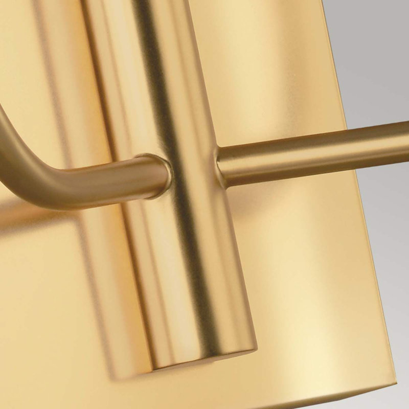 Reign Armed Sconce, Burnished Brass