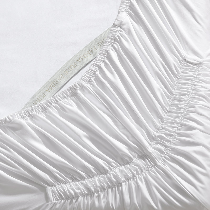 Ultra Percale Fitted Sheet Percale Fitted Sheet, King, White
