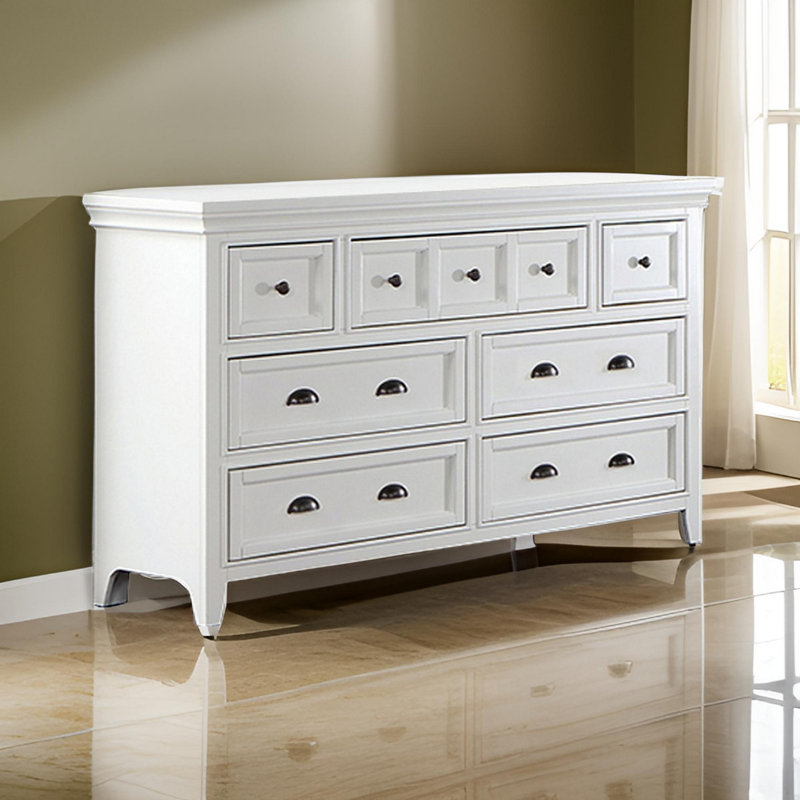 7 - Drawer Dresser, White