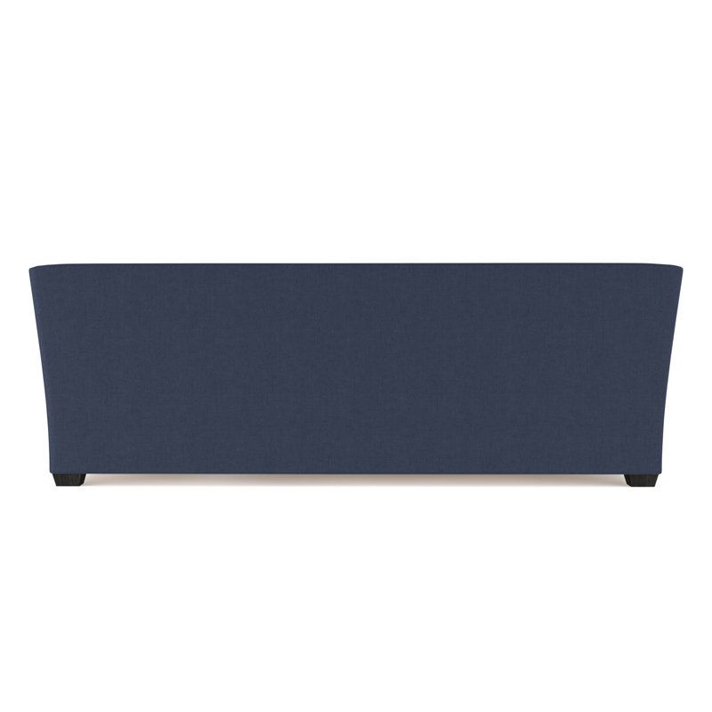 Sofa, Linen Blue Print, 31" H x 96" W x 41" D