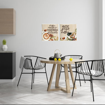 Ensemble de 2 plaques murales Morning Coffee Classic, par Kim Allen
