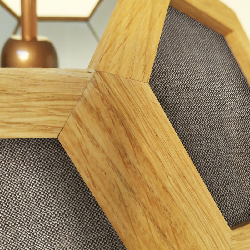 Chevalier 1 - Light Oil Pendant, Light Oak/Beige
