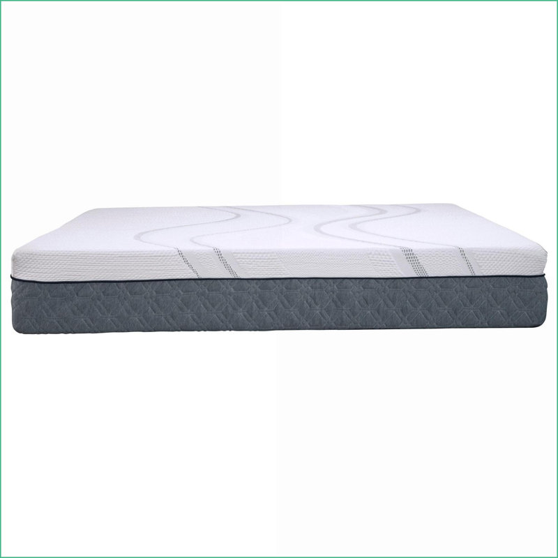Mattresses 12" Firm Twin Graphene Memory Foam with Snowstorm Cooling | Snow White | Foam