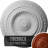 Endurathane Artis Ceiling Medallion, 15 3/4"OD x 1 3/8"P (Fits Canopies up to 6 7/8"), Hand-Painted Firebrick Finish-27784624