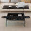 Table basse moderne à plateau relevable en faux marbre avec compartiment caché-112495811