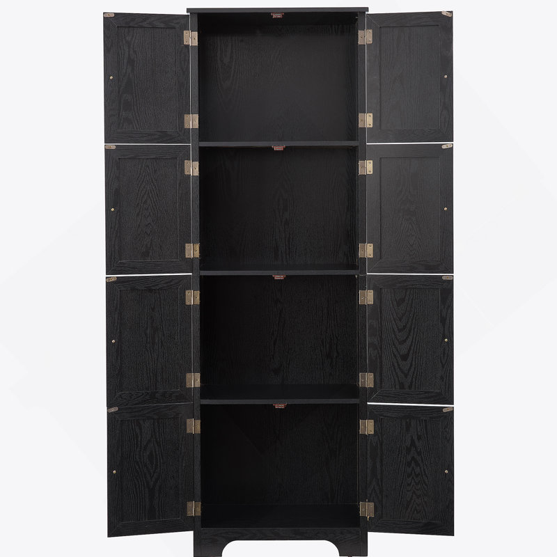 Armoire de rangement avec tablettes, buffet autoportant pour la cuisine