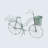 Aukeem Metal Bicycle Style Outdoor Planter