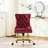 American - Style Wine Red Chair, Velvet Upholstered, Golden Metal Base, Design, Comfortable Triple Elastic Cushion Design Hand Pulled Buttons, Cushion, Deep And Wide Seating-1918711488