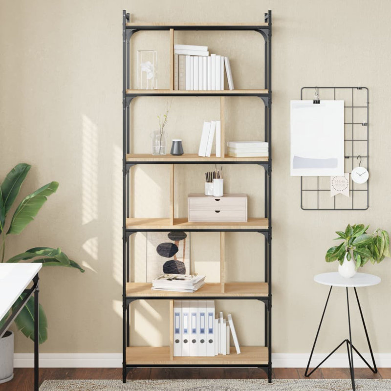 Enriko 192cm H Standard Bookcase, Sonoma Oak