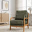 Fauteuil lounge en bois avec tissu métallique-69706583