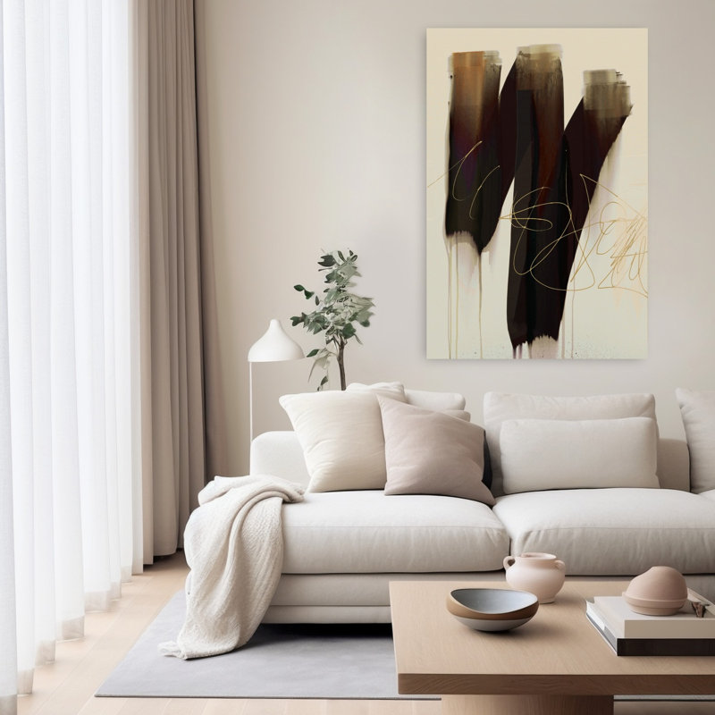 Art contemporain contemporain abstrait, H 60 po x l 40 po