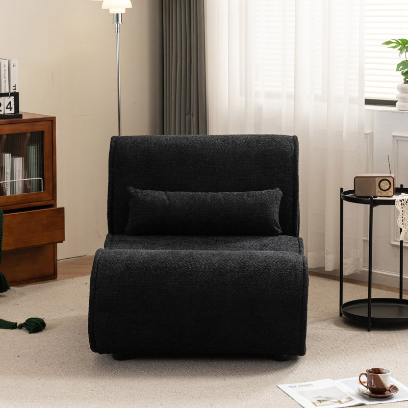Fauteuil inclinable Soft Velvet, Noir mat