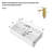 21"X12" Wall-Mounted Rectangular Ceramic Bathroom Sink With Gold Towel Bar & Overflow, Gold Faucet-43147498