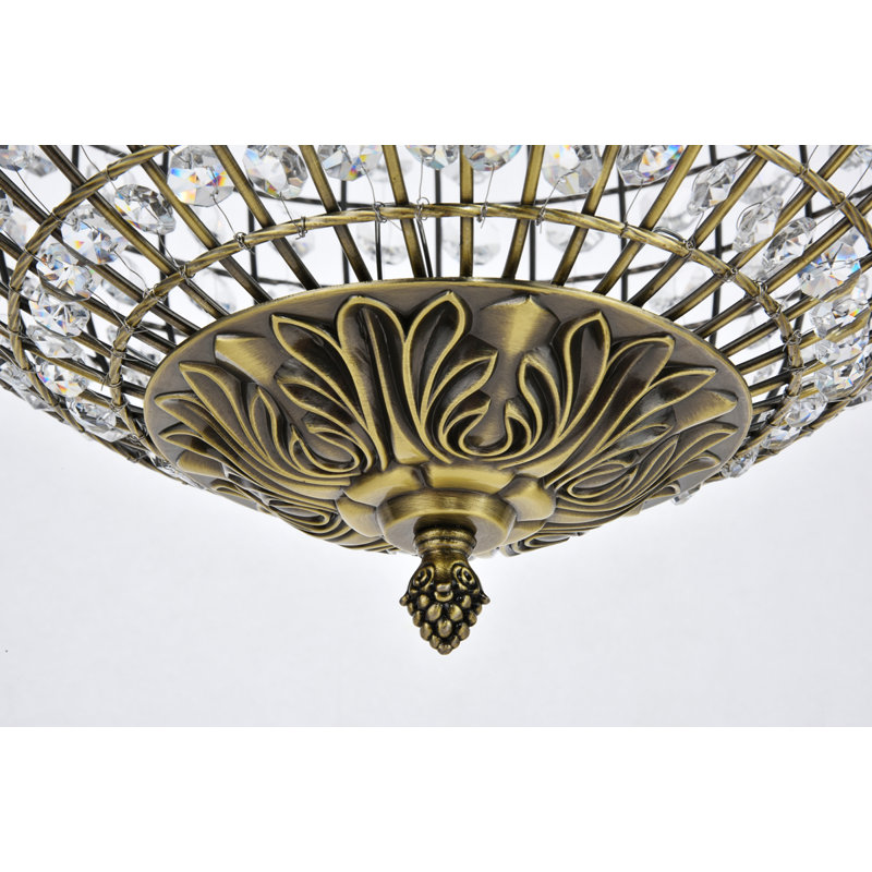 Luminaire suspendu sphérique en métal à intensité variable Tessanne, 3 lumières, H 20 po x l 16 po x P 16 po