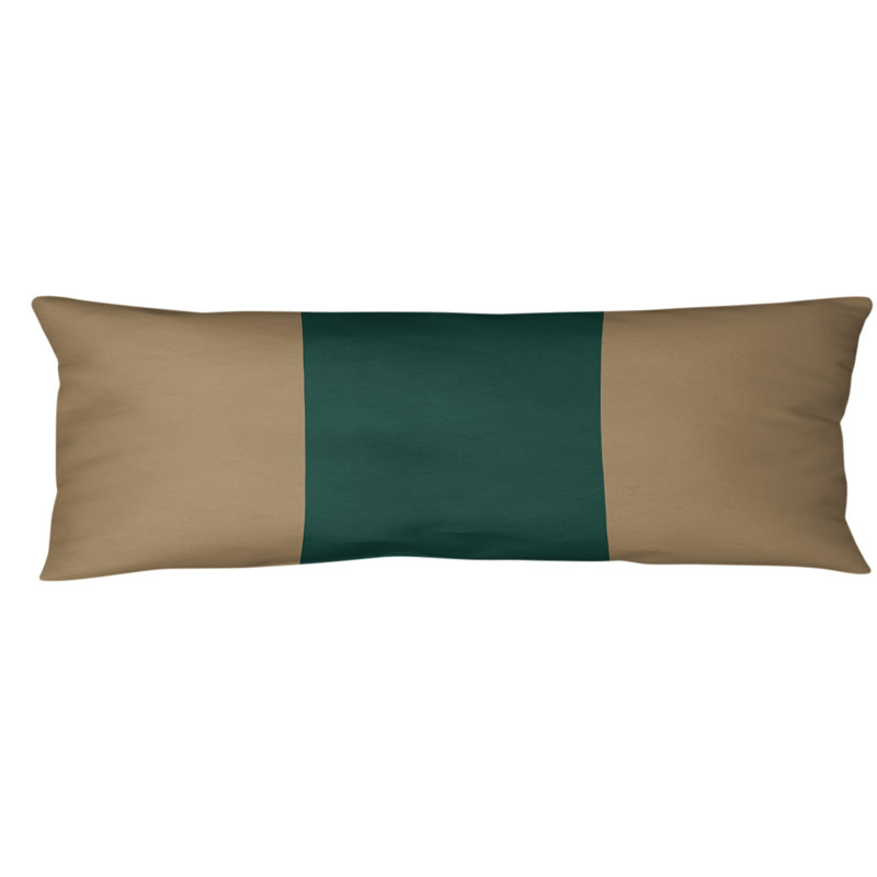 Adele Polyester Medium Pillow, Gold/Green/Gold