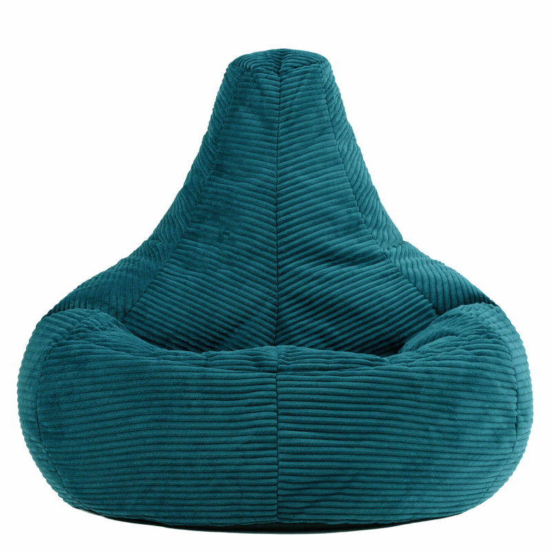Dalton Corduroy Recliner Bean Bag, Teal Green