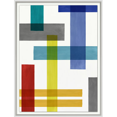 Cubed 1' Framed Print on Glass