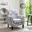 Patterned Polyester Blend Armchair