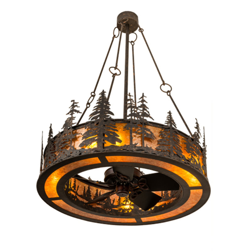 Tall Pines Downrod Ceiling Fan
