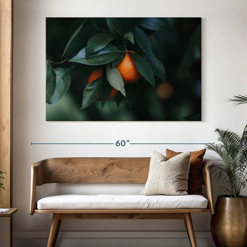 Harnek orange mûr, H 34 po x l 51 po