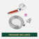7 Colours Shower Head with LED and Hose