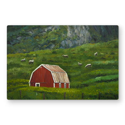 Life in the countryside - Landscapes Farm Animals Metal Print