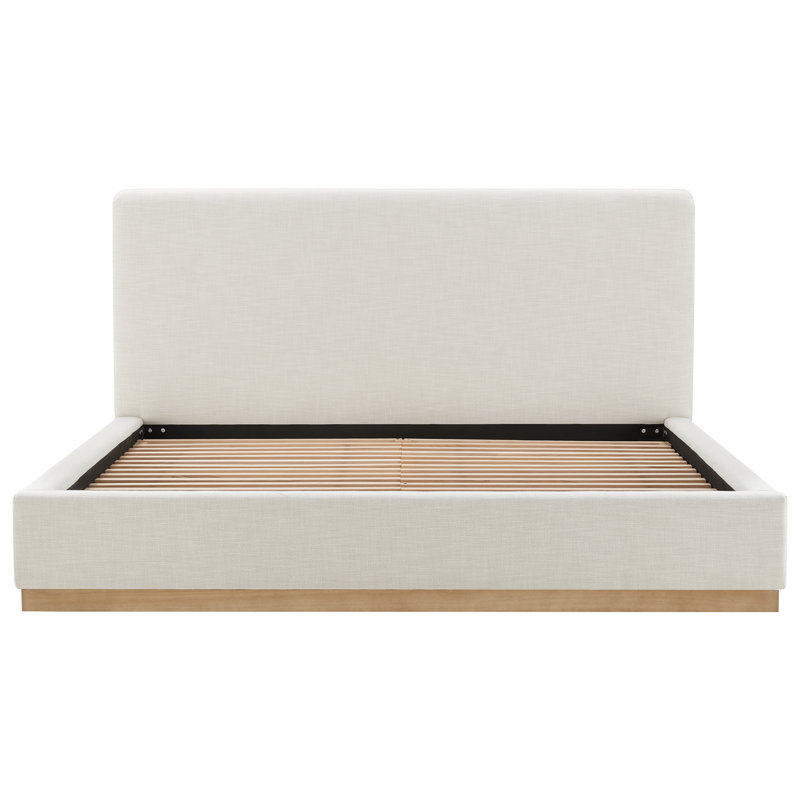 Grounded Upholstered Platform Bed, King
