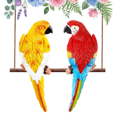 Large Realistic Parrot Statues