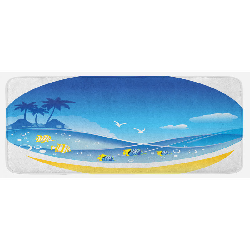 Tapis de cuisine tropical animaux