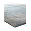 Tapis bleu / beige en coton à tissage plat abstrait Rapture-53928637