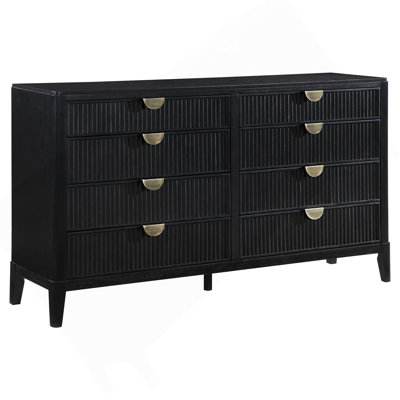 Mason Black 8-Drawer Dresser