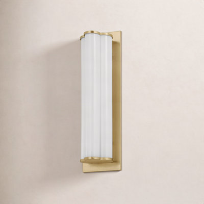 Freya Single Ribbed Dimmable LED Vanity Light