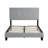 Upholstered Platform Bed Frame with Button Tufted Linen Fabric Headboard, No Box Spring Needed, Wood-1799898623
